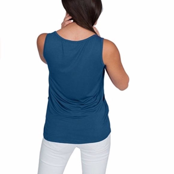 NEW! Sleeveless Nursing Tank Top for Breastfeeding NWT - Picture 2 of 5